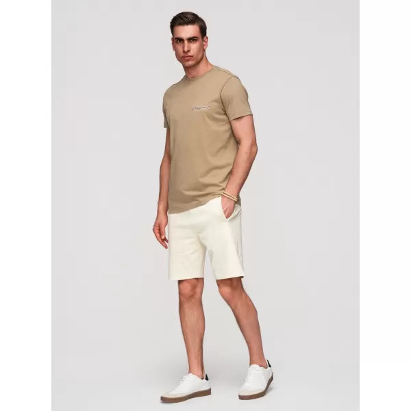  Pánské kraťasy OMBRE OM-SRBS-0205 CREAM 