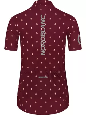 Dámský cyklo dres NORDBLANC TREES NBSLF8085 ČERVENÁ