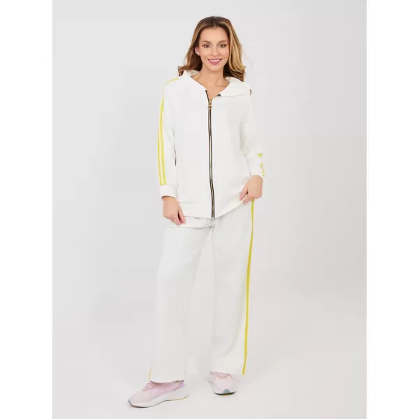  Dámská tepláková souprava RUE PARIS IT-KMPL-21782.91 ECRU 