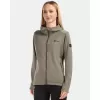 Dámská fleece mikina KILPI SEVELEN-W 1L0203KI ZELENÁ