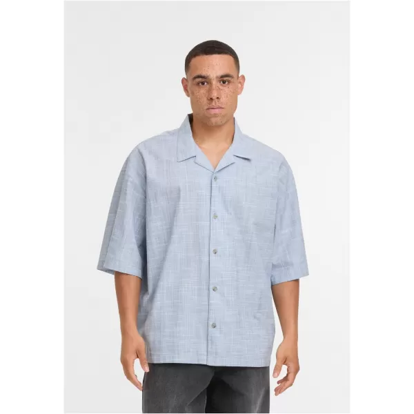  Pánská košile URBAN CLASSICS TB7562 LIGHTBLUE/WHITE 