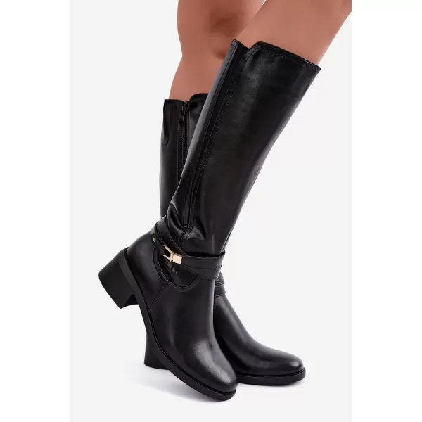  Dámské kozačky SERGIO LEONE KZ-13-S BLACK 