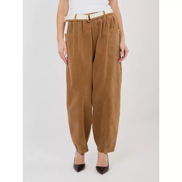  Dámské kalhoty RUE PARIS IT-SP-FL9665.78 CAMEL 