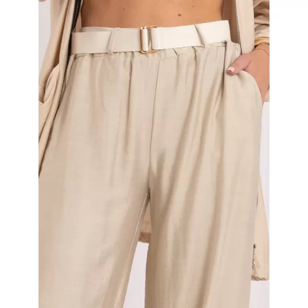  Dámské kalhoty RUE PARIS IT-SP-10368.34 BEIGE 
