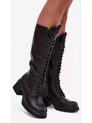 Dámské kozačky VINCEZA 66804 BLACK