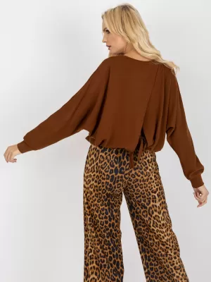 Dámská halenka OCH BELLA TW-BZ-BE-M327.29 BROWN