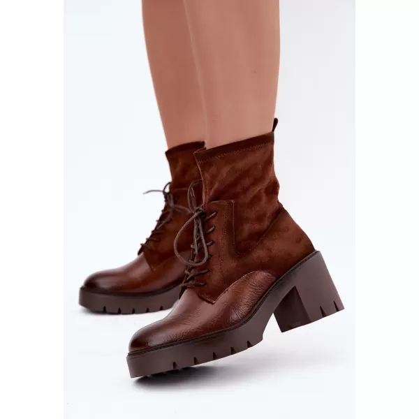  Dámské kotníkové boty VINCEZA 58665 BROWN 