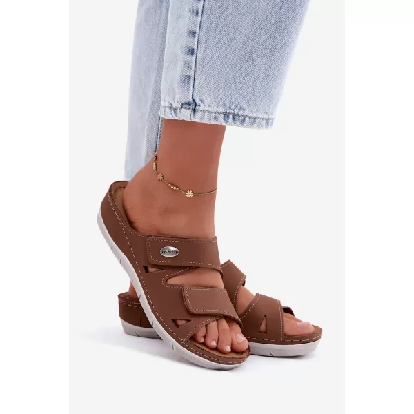  Dámské pantofle INBLU OE0001GU CAMEL 