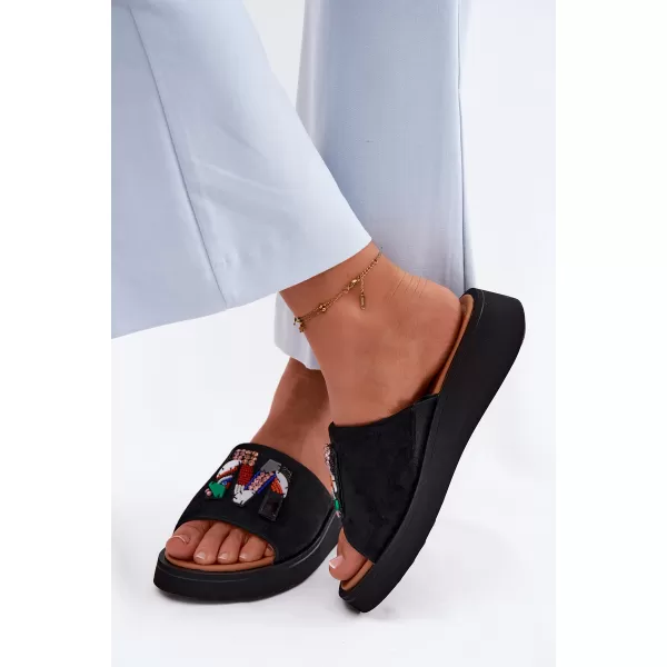  Dámské pantofle VINCEZA 66942 BLACK 