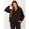 Dámská mikina RELEVANCE RV-BL-A911.22 DARK BROWN
