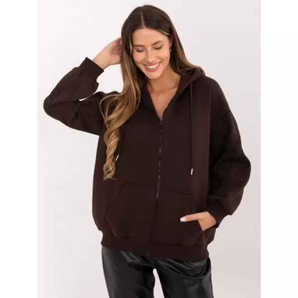  Dámská mikina RELEVANCE RV-BL-A911.22 DARK BROWN 