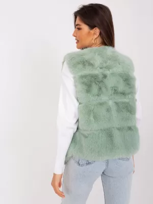 Dámská vesta WOOL FASHION ITALIA AT-KZ-2349.00P PISTACHIO