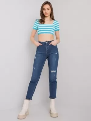 Dámské džíny FACTORY PRICE MR-SP-5338.17 DARK BLUE