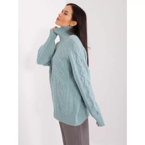  Dámský svetr WOOL FASHION ITALIA AT-SW-2355-2.30X MINT 