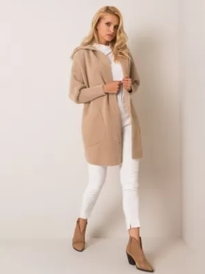 Dámský kabát FACTORY PRICE MBM-PL-1518.95P BEIGE