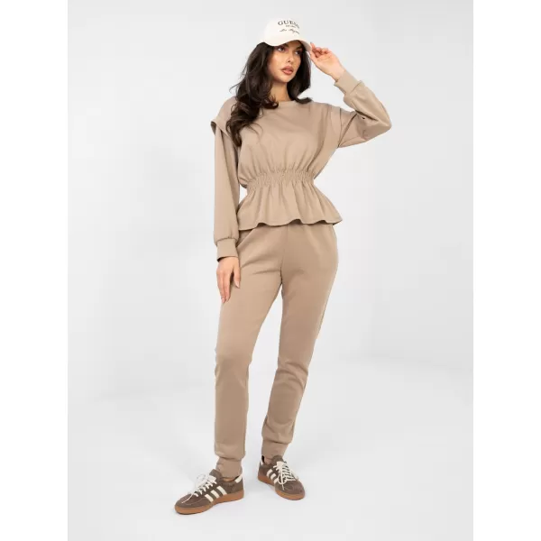  Dámský komplet RUE PARIS IT-KMPL-22239.03 DARK BEIGE 