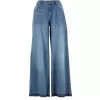 Dámské kalhoty URBAN CLASSICS TB7712 MID DEEP BLUE WASHED