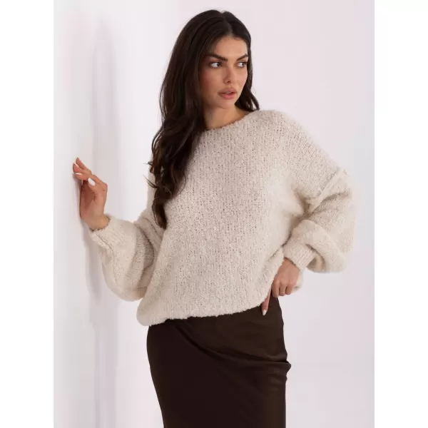  Dámský svetr ITALY MODA IT-SW-72806.75 LIGHT BEIGE 