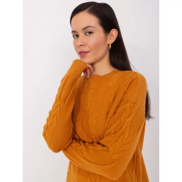  Dámský svetr WOOL FASHION ITALIA AT-SW-2340.22 DARK YELLOW 
