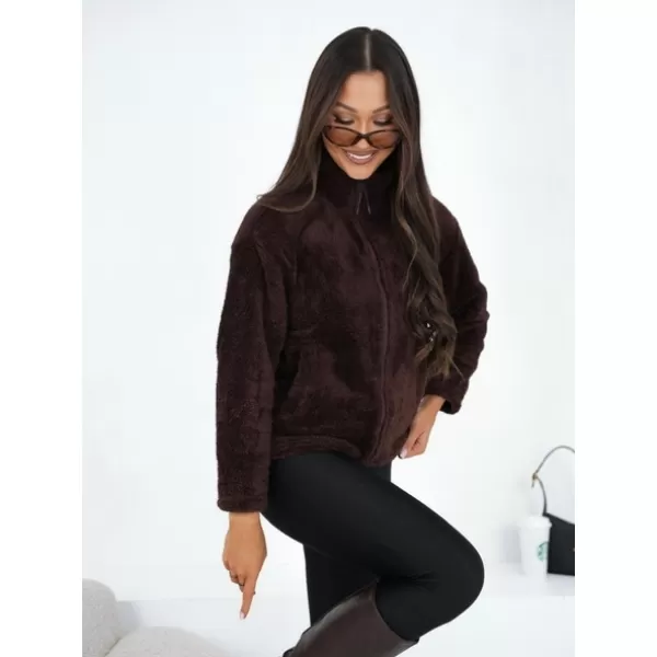  Dámská mikina FACTORY PRICE CS-BL-BT1033.04 DARK BROWN 