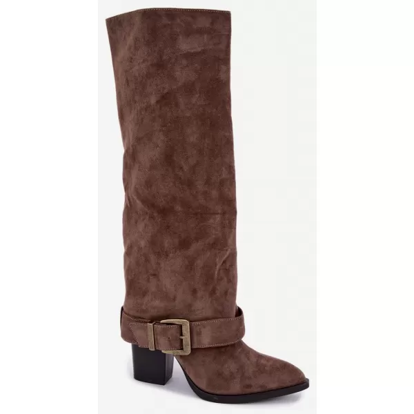  Dámské kozačky BOTO MM-40 KHAKI 