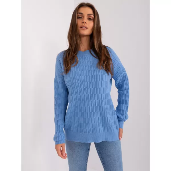  Dámský svetr WOOL FASHION ITALIA AT-SW-2338.14P BLUE 