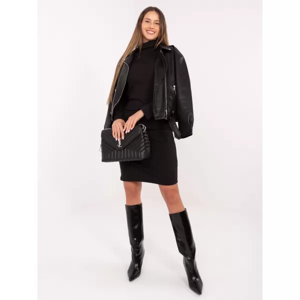  Dámské šaty RUE PARIS RV-SK-A1048.83 NOIRE 