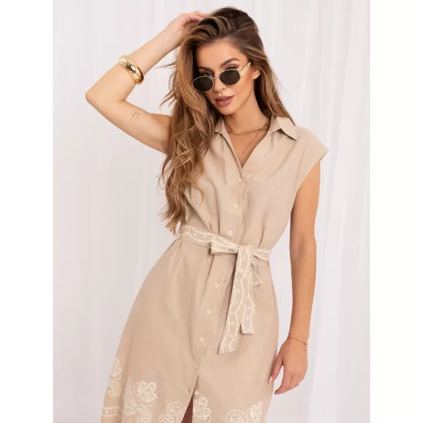  Dámské šaty ITALY MODA IR-SK-J172906.99 BEIGE 