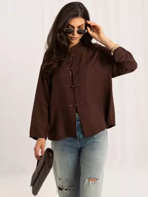 Dámská košile ITALY MODA MI-KS-A336315.75 BROWN