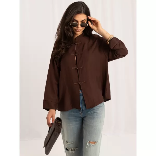  Dámská košile ITALY MODA MI-KS-A336315.75 BROWN 
