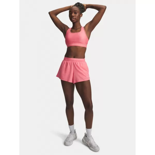  Dámské kraťasy UNDER ARMOUR VANISH WOVEN 3IN SHORTS 6009965-600 RŮŽOVÁ 