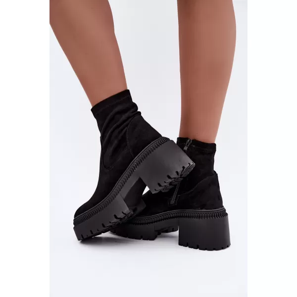 Dámské kotníkové boty BOTO 9670A-1 BLACK 