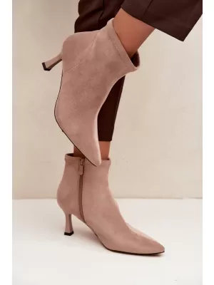 Dámské kotníkové boty BOTO 7107 BEIGE