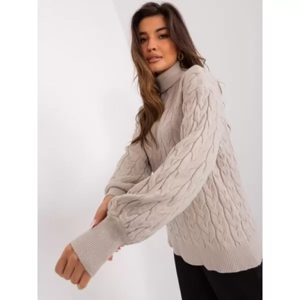  Dámský svetr WOOL FASHION ITALIA AT-SW-2348.07 BEIGE 