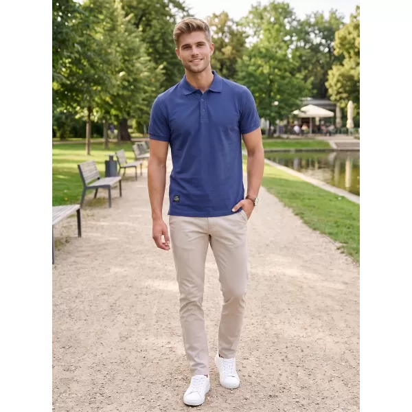  Pánské triko s límečkem ALTISPORT NP/ALMST90601 NAVY 
