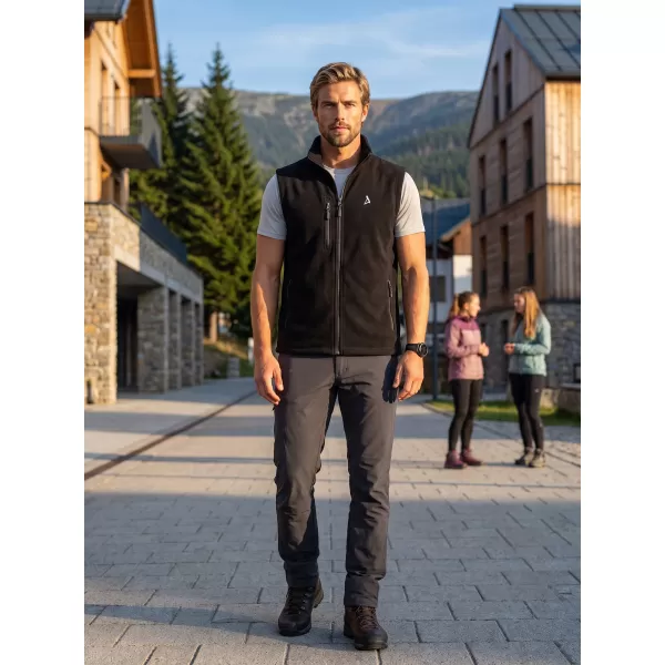  Pánská fleece vesta ALTISPORT ALM002525 ČERNÁ 