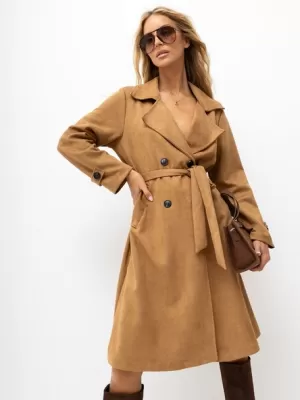 Dámský kabát ITALY MODA MI-PL-A515116.84 CAMEL