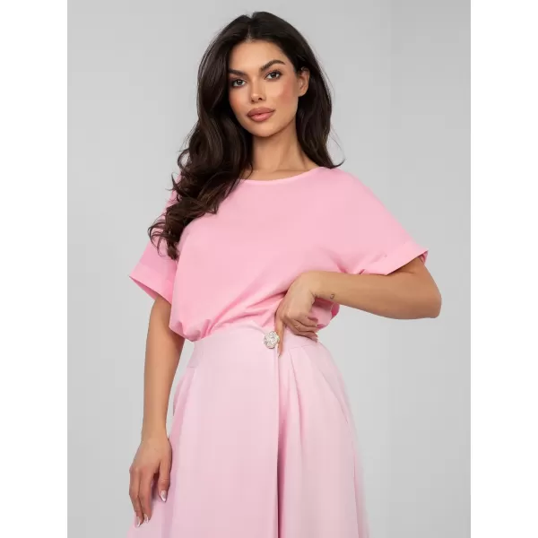  Dámská halenka RUE PARIS RV-BZ-A1185.19 BRIGHT PINK 