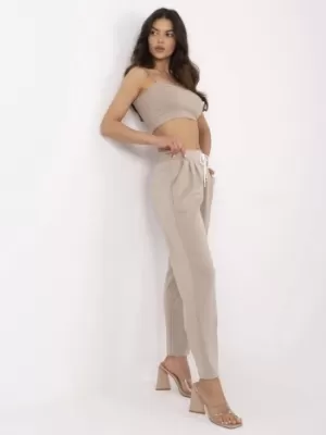 Dámské kalhoty ITALY MODA DHJ-SP-20523.66P BEIGE