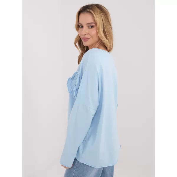  Dámská halenka FACTORY PRICE IT-BZ-6694.69 LIGHT BLUE 