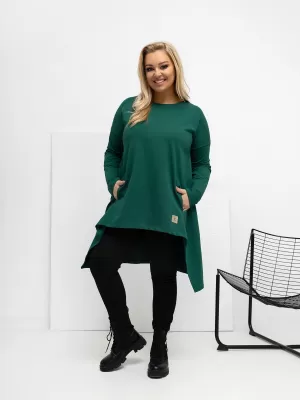 Dámská tunika RELEVANCE RV-TU-5042.09X DARK GREEN