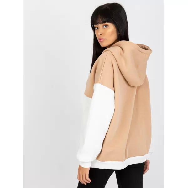 Dámská mikina RUE PARIS AP-BL-AP-3001.98P WHITE-BEIGE 