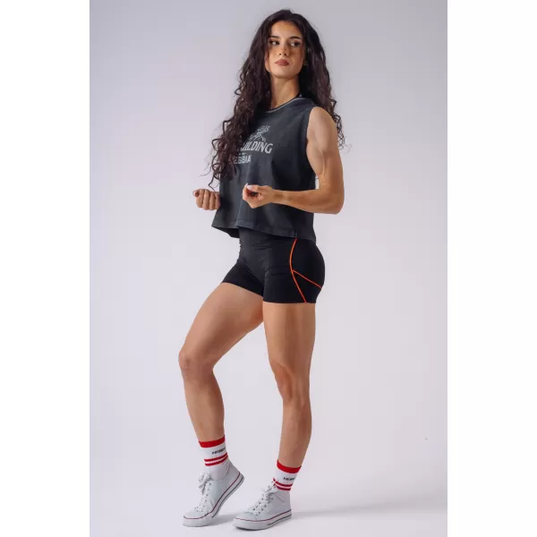  Dámské tílka NEBBIA OLYMPIA OVERSIZED 939 BLACK 