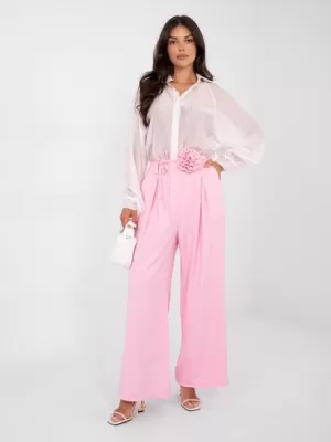 Dámské kalhoty RUE PARIS IT-SP-FL8569-1.06 BRIGHT PINK