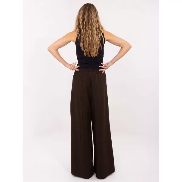  Dámské kalhoty RUE PARIS IT-SP-FL9787.85 DARK BROWN 