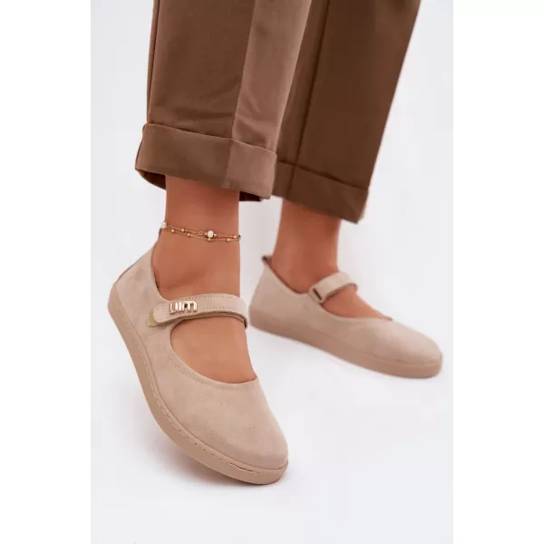  Dámské baleríny ZAZOO 10206 BEIGE 