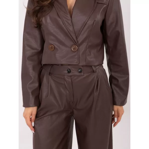  Dámské kalhoty RUE PARIS IT-SP-FL9020.02P BROWN 