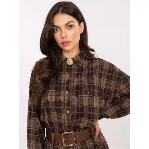  Dámská košile ITALY MODA IT-KS-21638.02 BROWN 