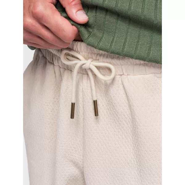  Pánské kalhoty OMBRE OM-PACP-0310 OFF-WHITE 
