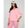 Dámské triko RUE PARIS RV-BZ-A1186.89 BRIGHT PINK